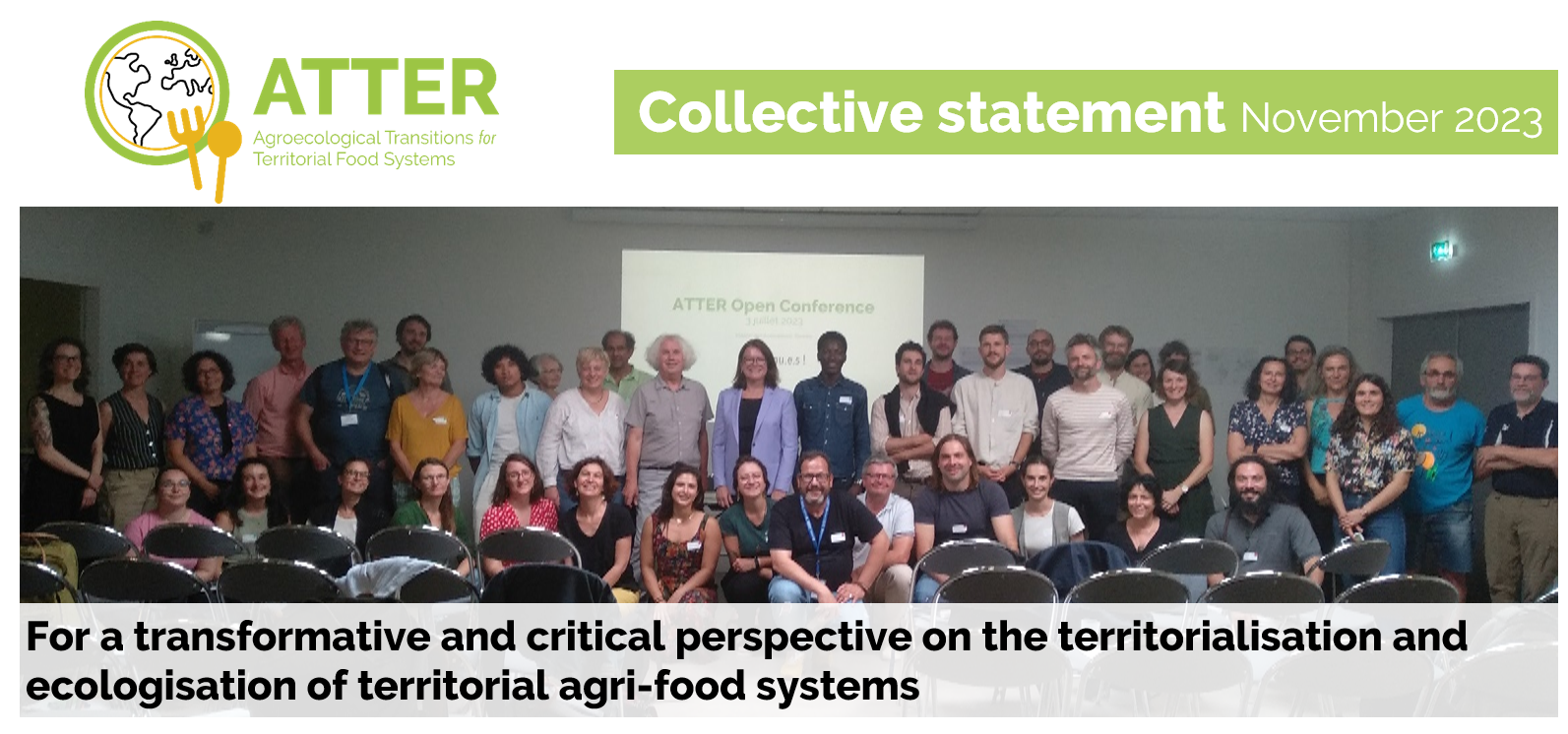 ATTER Open Conference Collective Statement